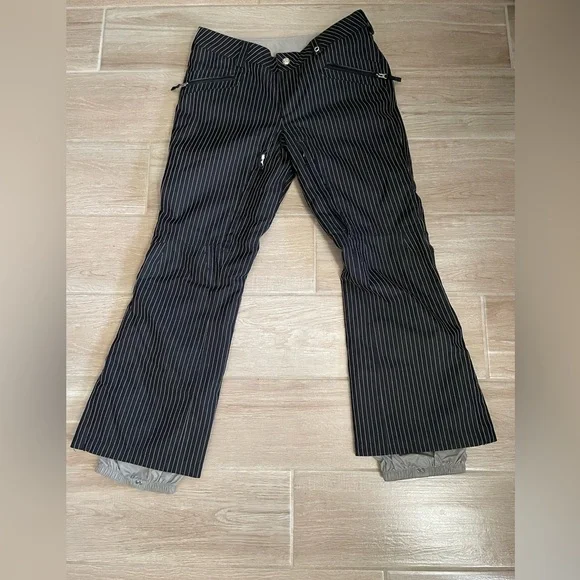 Women’s Burton DryRide Snowboard Ski Pants Medium Pinstripe - Picture 1 of 7